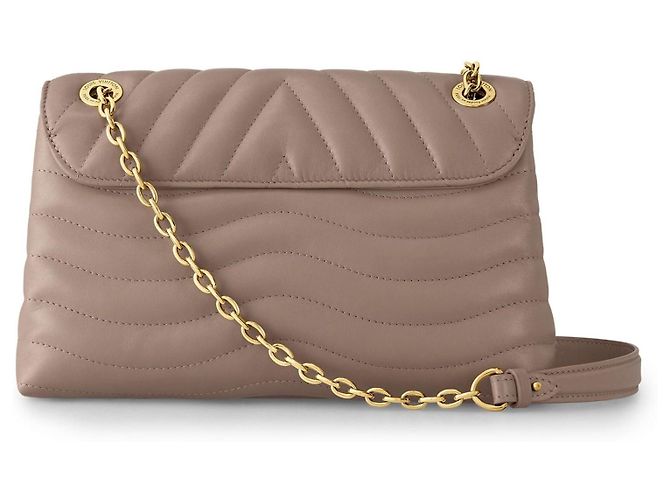 Louis Vuitton Borsa a catena New Wave GM di LV Beige - vista 3