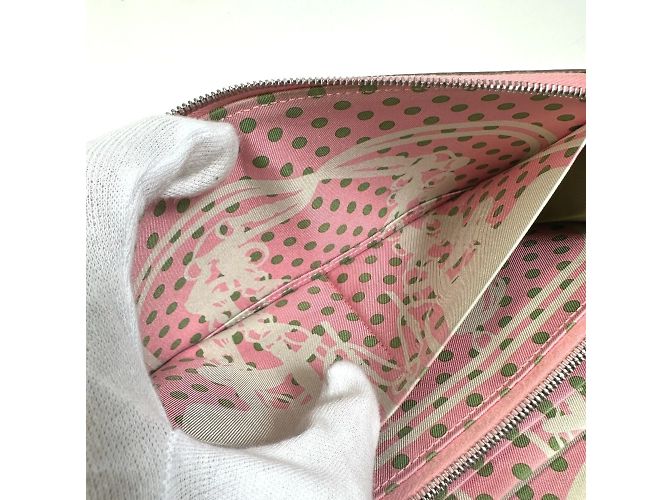 Cartera con cremallera redonda Azap Long Silk'in de Hermès Rosa - vista 13
