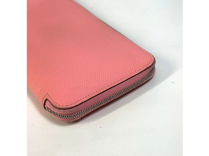 Cartera con cremallera redonda Azap Long Silk'in de Hermès Rosa - vista 4