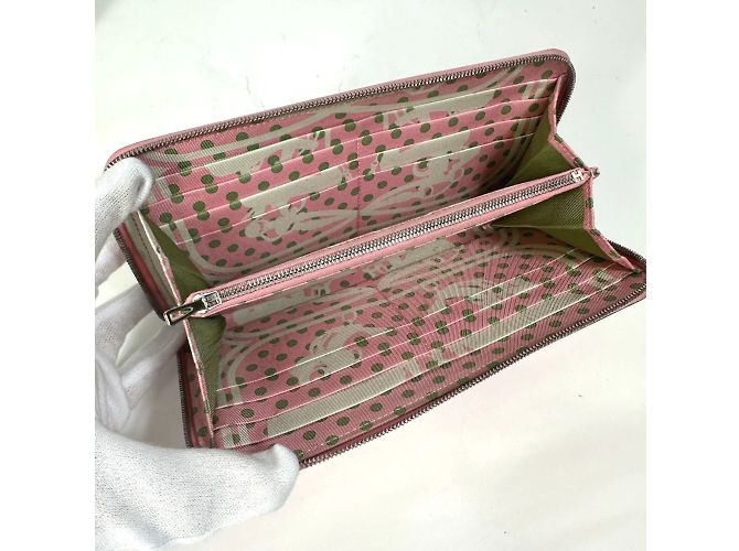 Cartera con cremallera redonda Azap Long Silk'in de Hermès Rosa - vista 6