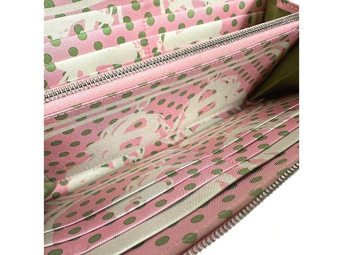 Cartera con cremallera redonda Azap Long Silk'in de Hermès Rosa - vista 7