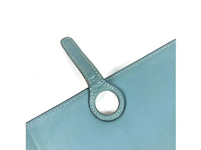 Hermès Cartera Larga Dogon Duo GM Togo Hermes Azul - vista 11