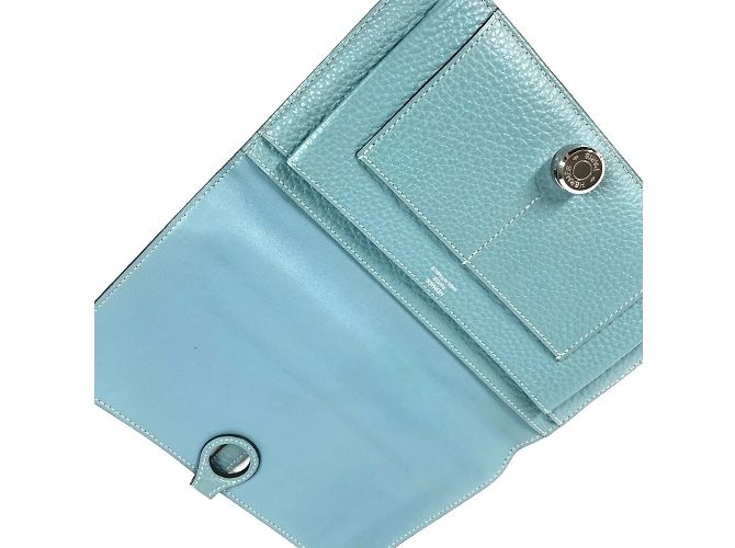 Hermès Cartera Larga Dogon Duo GM Togo Hermes Azul - vista 14