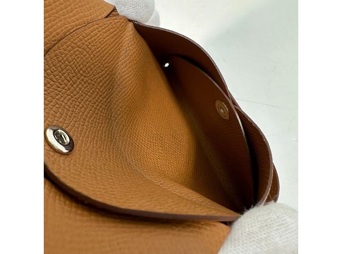 Billetera Duo Calvi de Hermès Castaño - vista 11