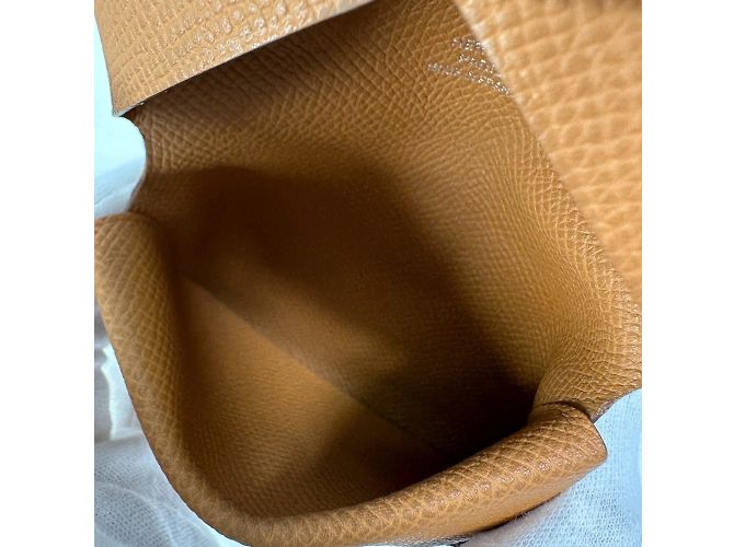 Billetera Duo Calvi de Hermès Castaño - vista 14