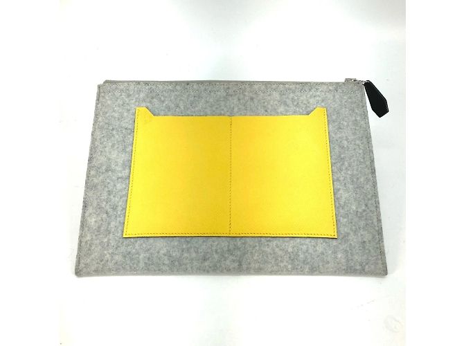 Hermès Pochette Hermes Toudou 29 Marrone Giallo - vista 2