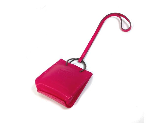 Charm de Bolsa Naranja Hermès Rosa - vista 2