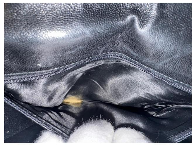 Chanel Borsa a tracolla Double Flap Nero Gold hardware - vista 15