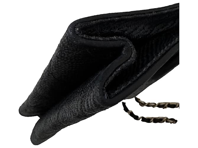 Chanel Borsa a tracolla Double Flap Nero Gold hardware - vista 8