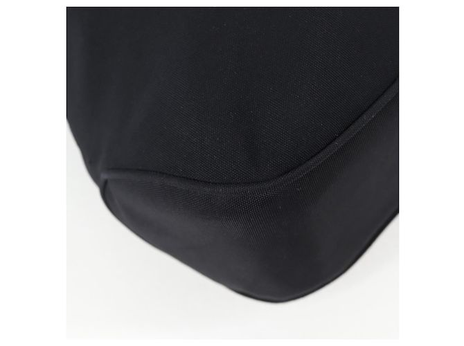 Borsa a Spalla Vala in Nylon Nero e Argento di Salvatore Ferragamo Auth bs27290 - vista 14