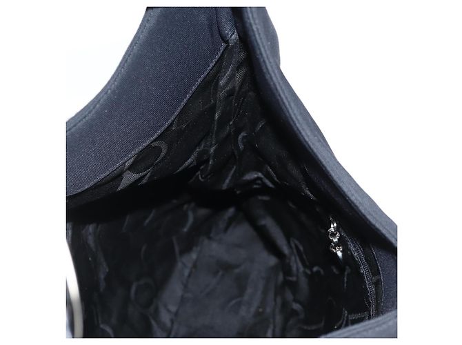 Borsa a Spalla Vala in Nylon Nero e Argento di Salvatore Ferragamo Auth bs27290 - vista 18