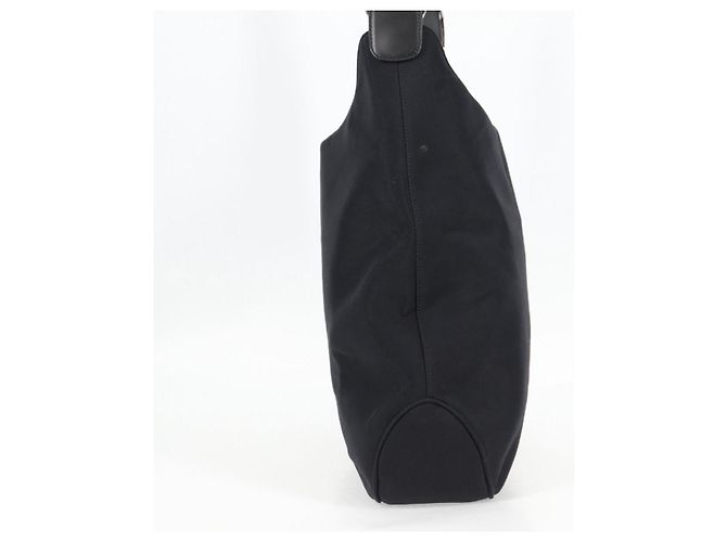Borsa a Spalla Vala in Nylon Nero e Argento di Salvatore Ferragamo Auth bs27290 - vista 5