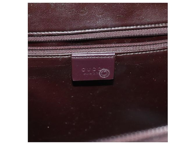 Bolsa de Ombro GUCCI Esmalte Outlet Roxo 001 3091 3754 Auth bs28276 - vista 15