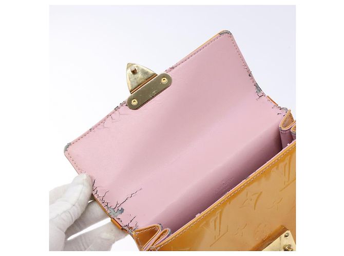 LOUIS VUITTON Borsa a Mano Vernis Spring Street Rosa Marshmallow M91033 Auth 135887 - vista 9