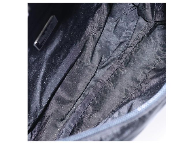 PRADA Schultertasche Nylon Schwarz Silber Authentisch bs28236 - Ansicht 18