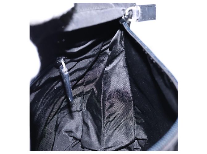 PRADA Schultertasche Nylon Schwarz Silber Authentisch bs28236 - Ansicht 19