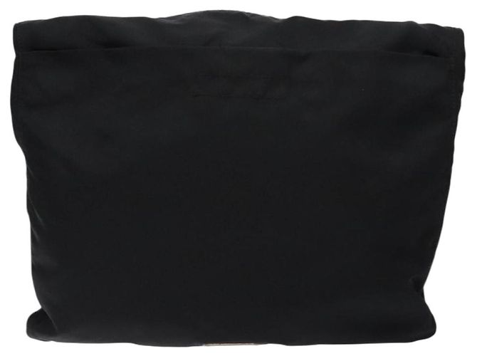 PRADA Schultertasche Nylon Schwarz Silber Authentisch bs28236 - Ansicht 3
