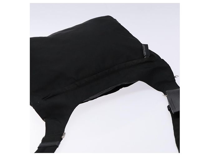 PRADA Schultertasche Nylon Schwarz Silber Authentisch bs28236 - Ansicht 6