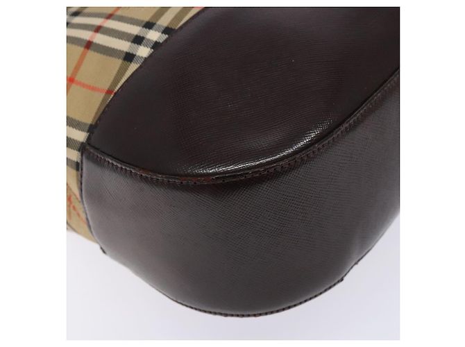 Autre Marque Borsa Tote Burberrys Nova Check in tela beige oro Auth ep9927 D'oro - vista 11