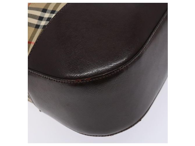 Autre Marque Borsa Tote Burberrys Nova Check in tela beige oro Auth ep9927 D'oro - vista 13