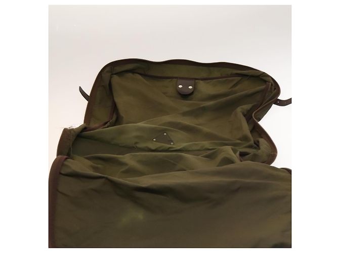 PRADA Funda para prendas de nylon caqui plata Auth bs28233 - vista 20