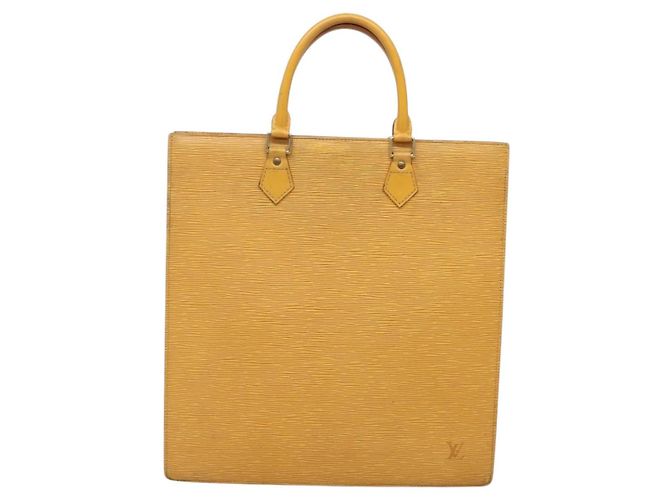 LOUIS VUITTON Borsa Sac Plat Epi Gialla M52079 LV Auth 133609 Giallo - vista 13