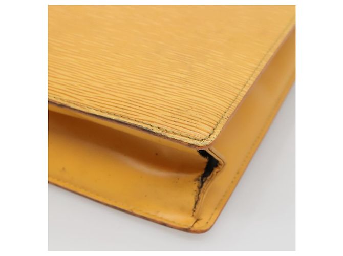 LOUIS VUITTON Borsa Sac Plat Epi Gialla M52079 LV Auth 133609 Giallo - vista 16