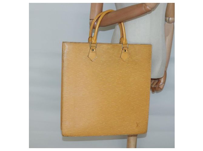 LOUIS VUITTON Borsa Sac Plat Epi Gialla M52079 LV Auth 133609 Giallo - vista 21