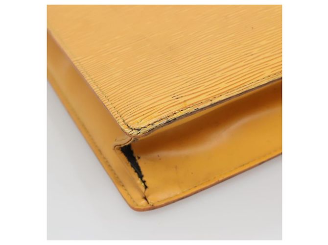 LOUIS VUITTON Borsa Sac Plat Epi Gialla M52079 LV Auth 133609 Giallo - vista 8
