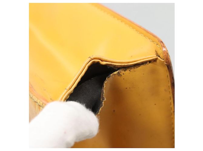 LOUIS VUITTON Borsa Sac Plat Epi Gialla M52079 LV Auth 133609 Giallo - vista 9