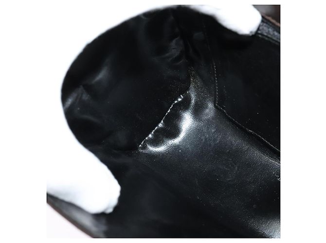 Borsa a Spalla Gancini in Pelle Marrone Oro Auth 133270 di Salvatore Ferragamo - vista 11