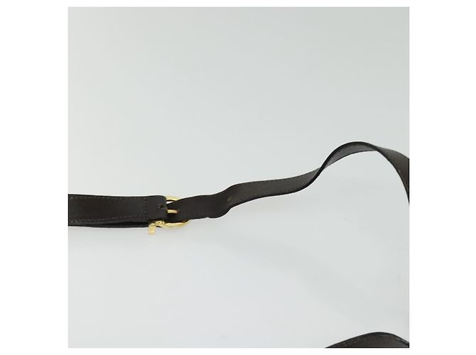 Borsa a Spalla Gancini in Pelle Marrone Oro Auth 133270 di Salvatore Ferragamo - vista 20