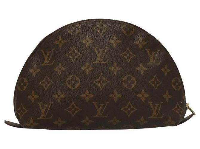 LOUIS VUITTON Pochette Cosmetica Demi Ronde Monogram M47520 LV Auth 133922 Monogramma - vista 2