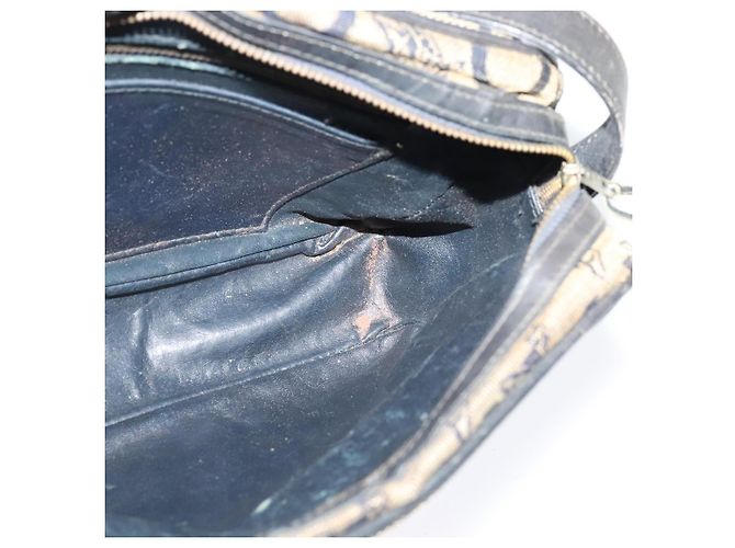 Céline Borsa a Spalla Celine C Sulky in Tela Blu Marina e Oro Auth 133571 D'oro Blu navy - vista 15
