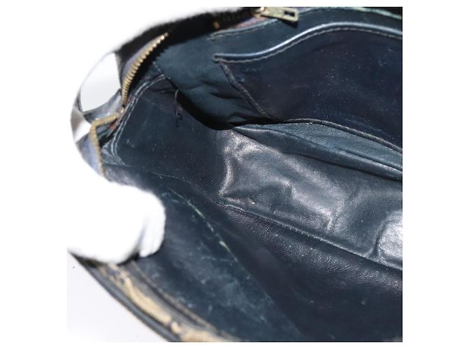 Céline Borsa a Spalla Celine C Sulky in Tela Blu Marina e Oro Auth 133571 D'oro Blu navy - vista 16