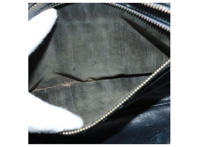Céline Borsa a Spalla Celine C Sulky in Tela Blu Marina e Oro Auth 133571 D'oro Blu navy - vista 17