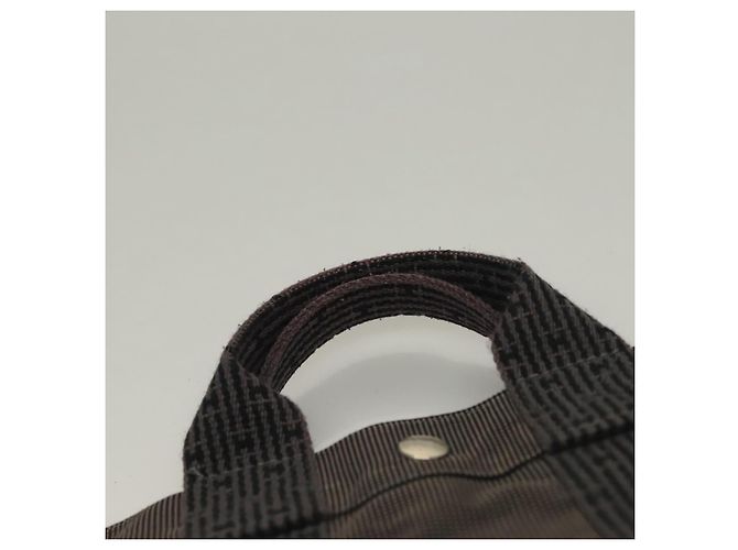 Hermès HERMES Handtasche Her Line aus grauem Canvas Auth 135663 Braun - Ansicht 8