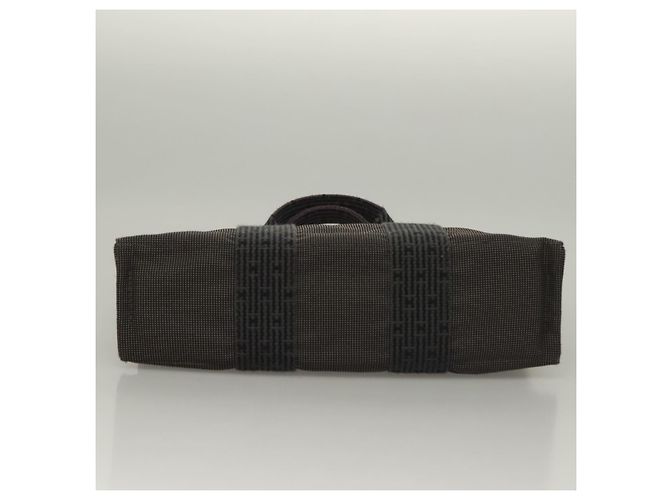 Hermès HERMES Handtasche Her Line aus grauem Canvas Auth 135663 Braun - Ansicht 9