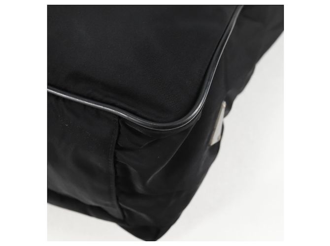 Borsa a Spalla PRADA in Nylon Nero Argento Autentica bs27299 - vista 14
