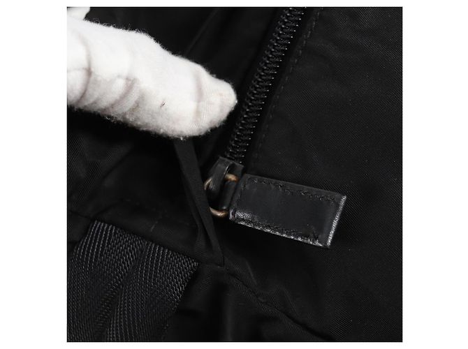 Borsa a Spalla PRADA in Nylon Nero Argento Autentica bs27299 - vista 16