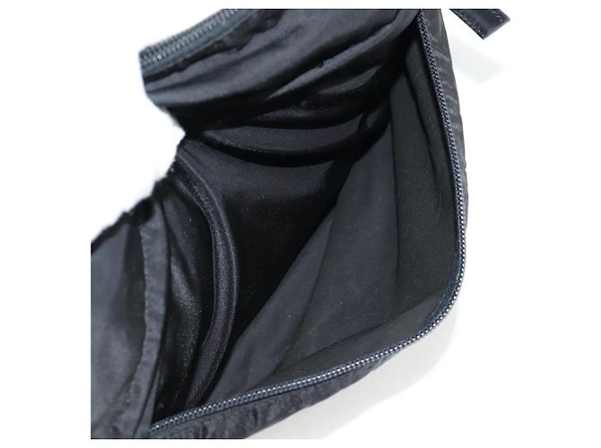 Borsa a Spalla PRADA in Nylon Nero Argento Autentica bs27299 - vista 17