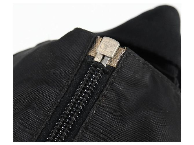 Borsa a Spalla PRADA in Nylon Nero Argento Autentica bs27299 - vista 18
