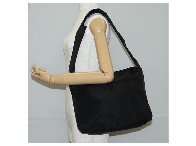 Borsa a Spalla PRADA in Nylon Nero Argento Autentica bs27299 - vista 26