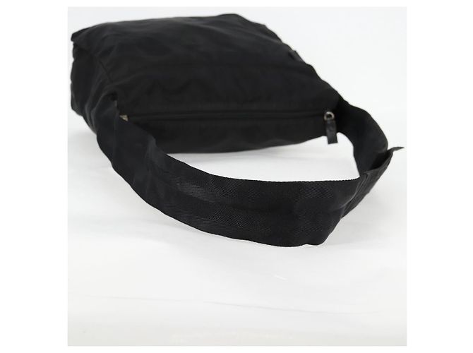 Borsa a Spalla PRADA in Nylon Nero Argento Autentica bs27299 - vista 7
