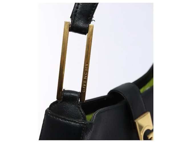 Borsa a Spalla GIVENCHY in Pelle Nera Oro Auth sw1101 Nero D'oro - vista 16