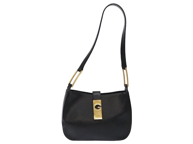 Borsa a Spalla GIVENCHY in Pelle Nera Oro Auth sw1101 Nero D'oro - vista 2