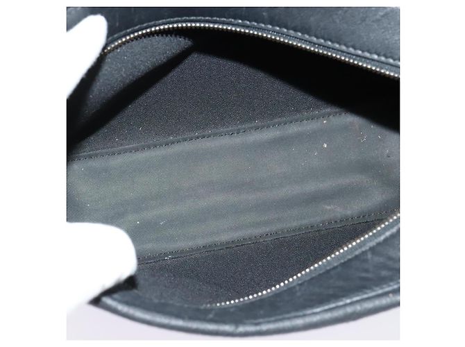 LOEWE Borsa a Spalla Anagram Pelle Nera Argento Auth sw1314 Nero - vista 11
