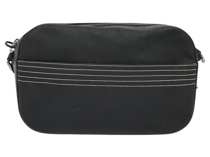 LOEWE Borsa a Spalla Anagram Pelle Nera Argento Auth sw1314 Nero - vista 13