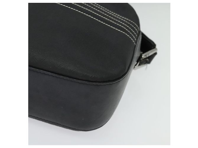 LOEWE Borsa a Spalla Anagram Pelle Nera Argento Auth sw1314 Nero - vista 15