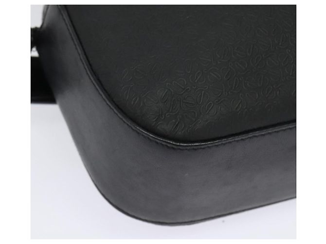 LOEWE Borsa a Spalla Anagram Pelle Nera Argento Auth sw1314 Nero - vista 16